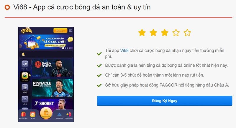 Hướng dẫn cách tải app Vi68 về điện thoại cho người mới 