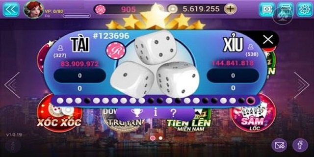 Thiết kế giao diện game Tài Xỉu